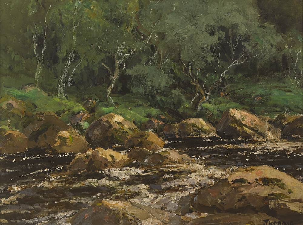 GLENDUN RIVER, CUSHENDUN, COUNTY ANTRIM by James Humbert Craig RHA RUA (1877-1944) RHA RUA (1877-1944) at Whyte's Auctions