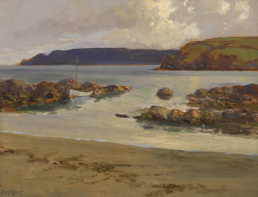 SAIL BOAT IN SHALLOW WATERS by James Humbert Craig RHA RUA (1877-1944) at Whyte's Auctions