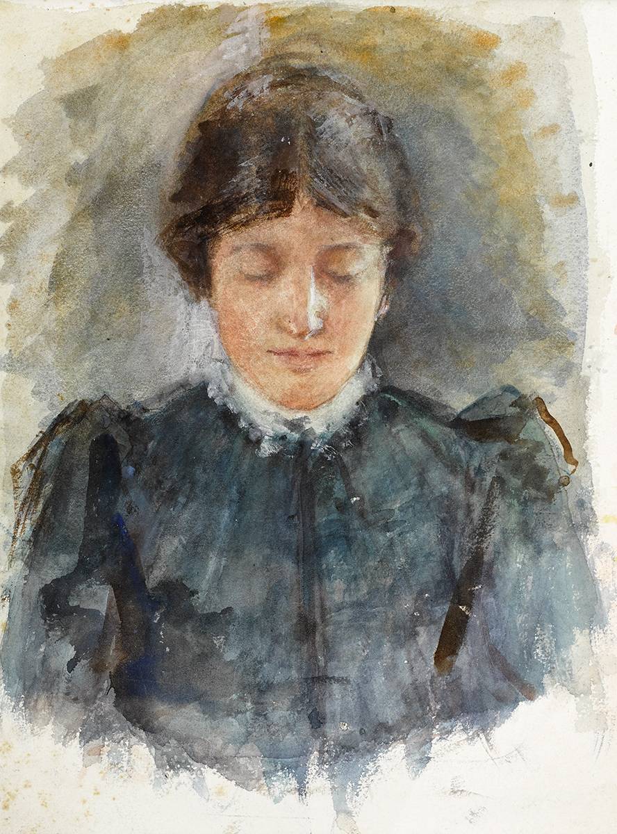 PORTRAIT OF LILY YEATS by John Butler Yeats RHA (1839-1922) RHA (1839-1922) at Whyte's Auctions