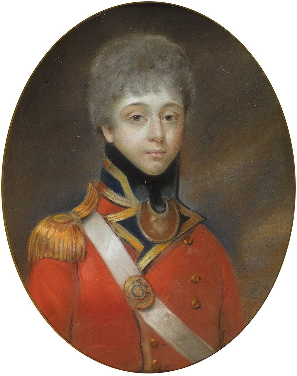 PORTRAIT OF A YOUNG OFFICER by Hugh Douglas Hamilton RHA (1739-1808) at Whyte's Auctions