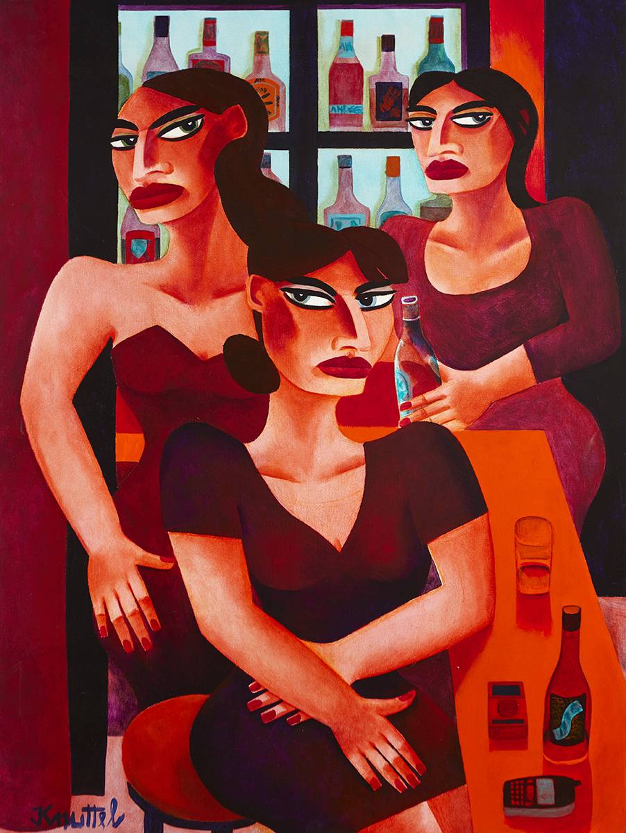 THREE WOMEN by Graham Knuttel (b.1954) at Whyte's Auctions