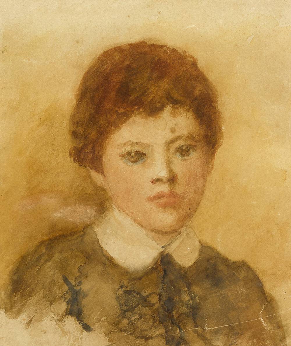 PORTRAIT OF JACK BUTLER YEATS AS A CHILD by John Butler Yeats RHA (1839-1922) at Whyte's Auctions