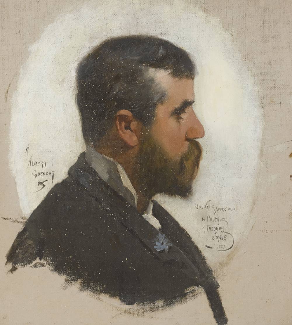 PORTRAIT OF ALBERT GUEUDET, 1882 by Harry Jones Thaddeus (1859-1929) (1859-1929) at Whyte's Auctions