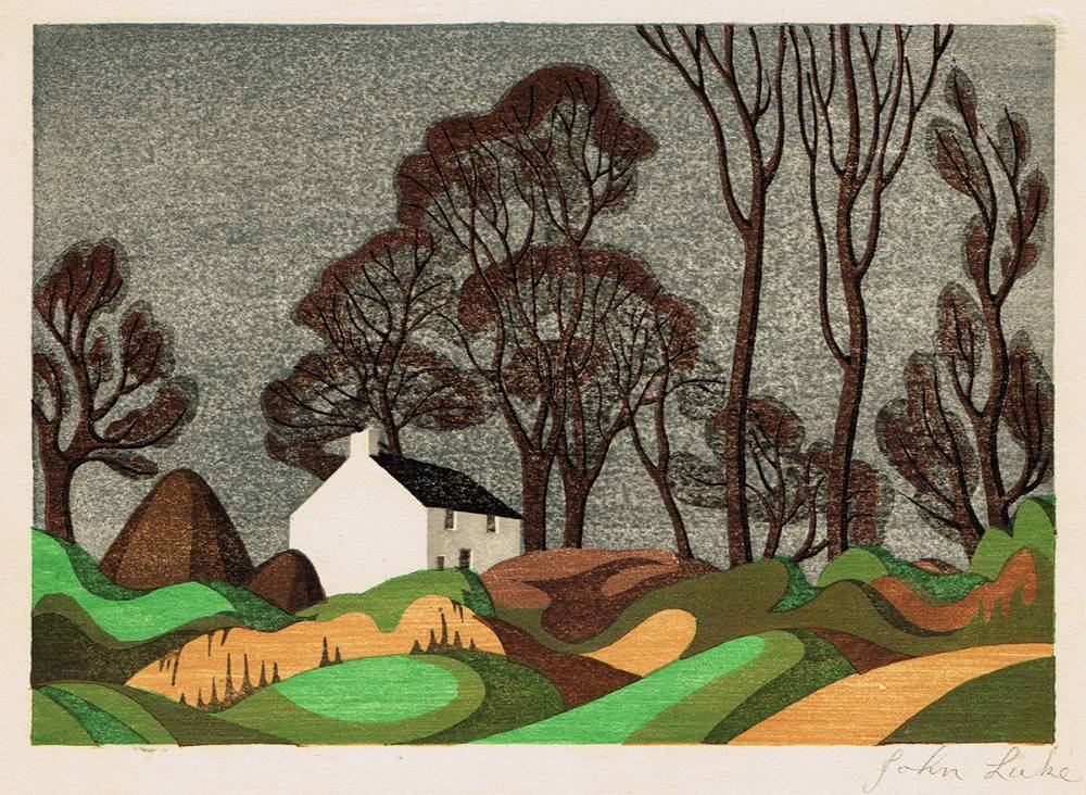 FARMHOUSE, BALLYAGHAGAN, 1940 (A PAIR) by John Luke RUA (1906-1975) RUA (1906-1975) at Whyte's Auctions