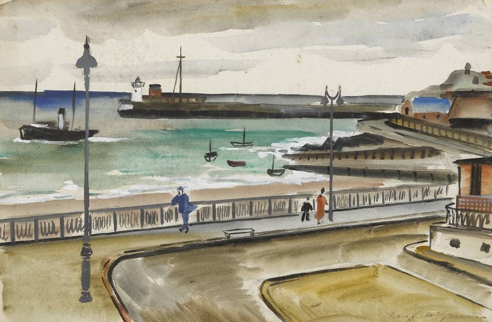 SEASIDE RESORT by Norah McGuinness HRHA (1901-1980) at Whyte's Auctions