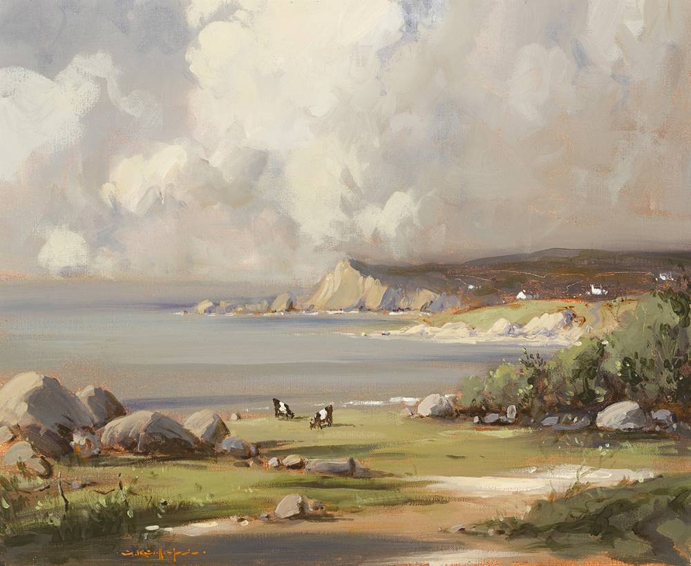 AUGHRIS HEAD, COUNTY SLIGO by George K. Gillespie RUA (1924-1995) at Whyte's Auctions