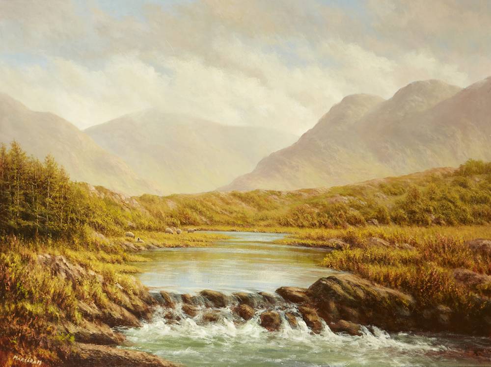 WHERE PEACEFUL WATERS FLOW by Gerry Marjoram (b.1936) at Whyte's Auctions