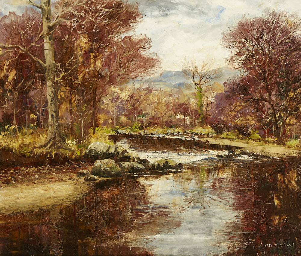RIVER VALLEY, WINTER by Fergus O'Ryan RHA (1911-1989) at Whyte's Auctions
