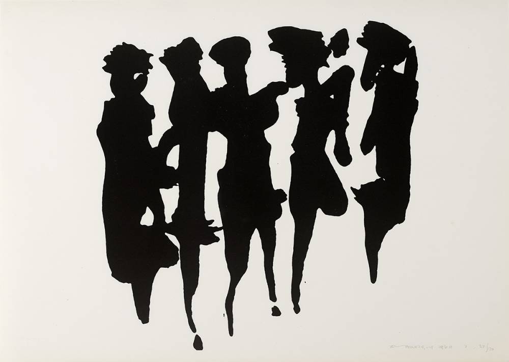 THE T�IN. WOMEN WATCHING, 1969 by Louis le Brocquy HRHA (1916-2012) at Whyte's Auctions