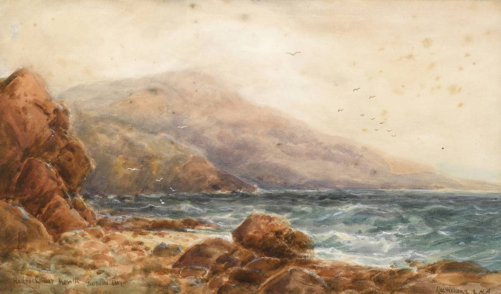 REDROCK BAY HOWTH, COUNTY DUBLIN by Alexander Williams RHA (1846-1930) at Whyte's Auctions