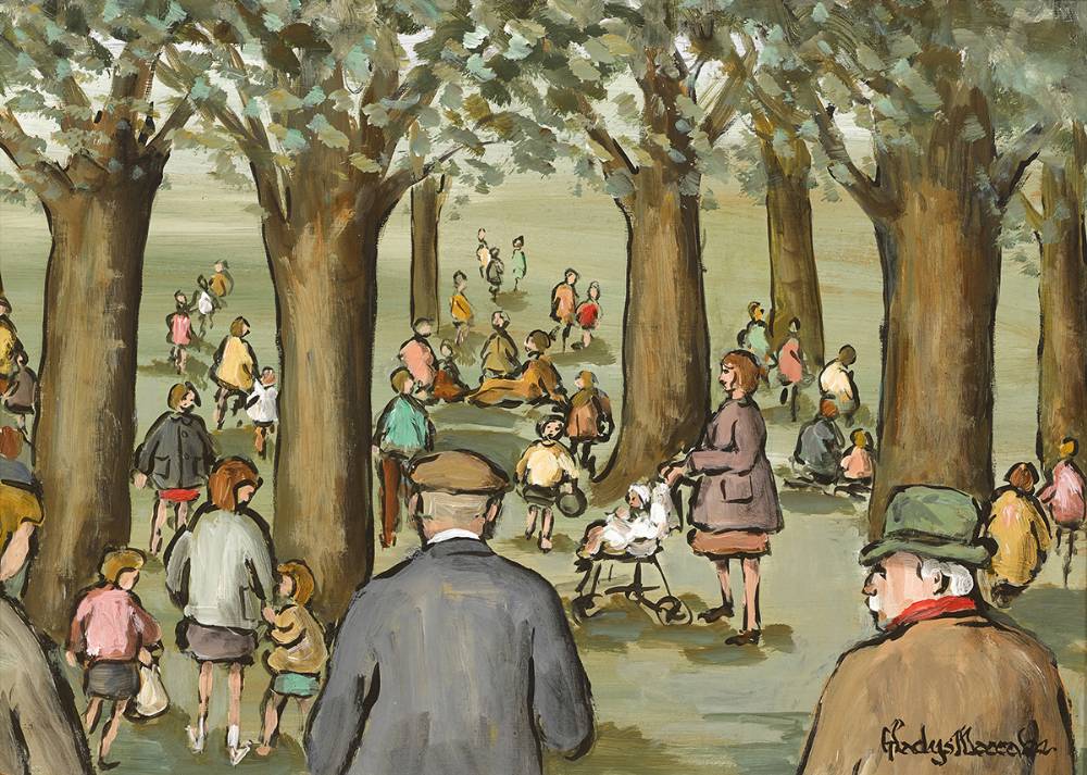 IN THE PARK by Gladys Maccabe MBE HRUA ROI FRSA (1918-2018) at Whyte's Auctions