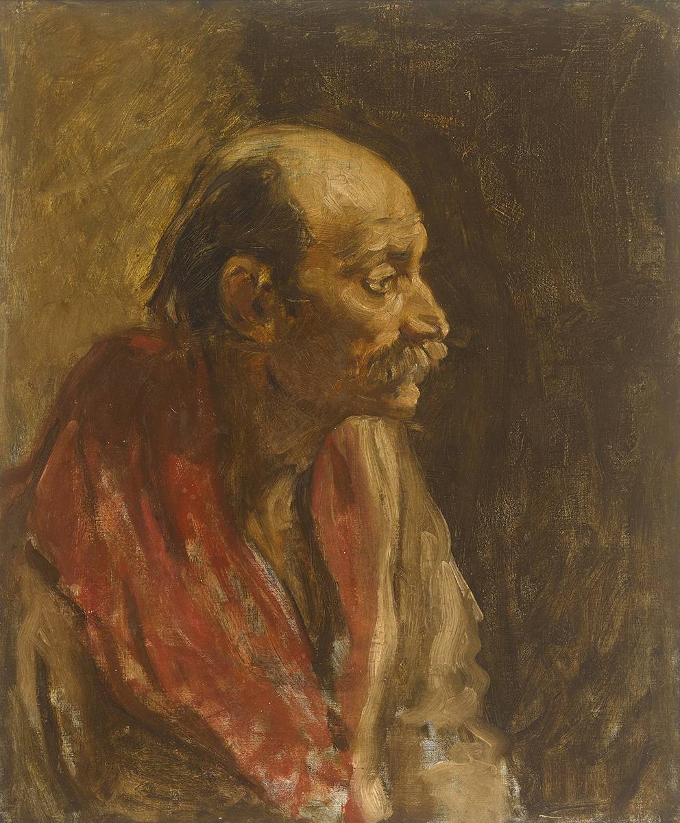 STUDY FOR A PORTRAIT OF CARLO MANCINI, 1907 by Estella Frances Solomons HRHA (1882-1968) at Whyte's Auctions
