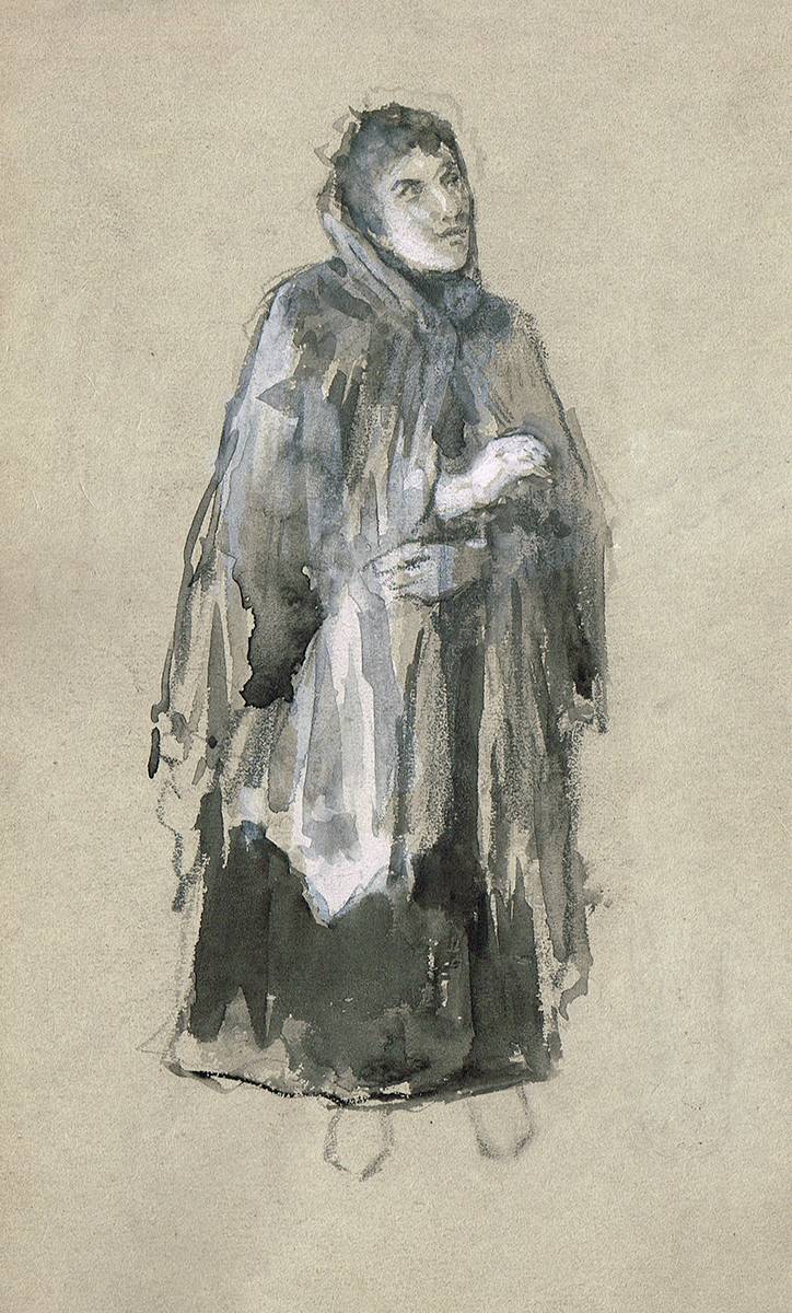 WOMAN IN SHAWL by John Butler Yeats RHA (1839-1922) RHA (1839-1922) at Whyte's Auctions