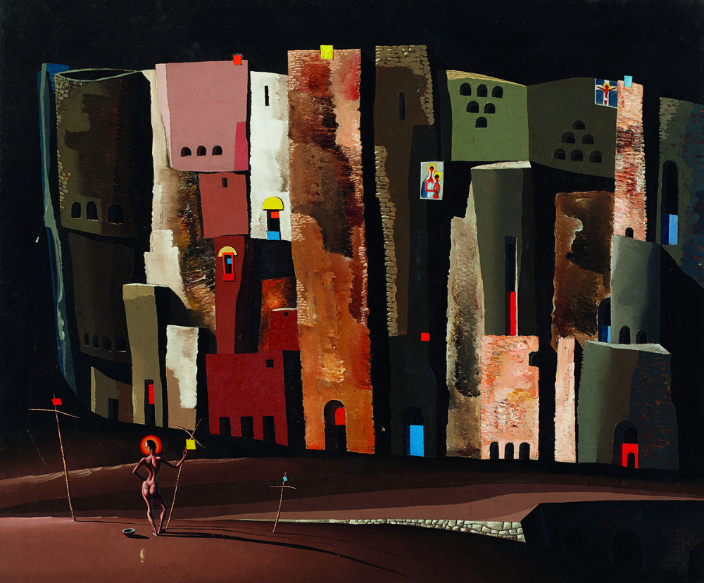 (GROUP V) SAINT JOHN: RETROSPECT, 1943 by Colin Middleton sold for �36,000 at Whyte's Auctions
