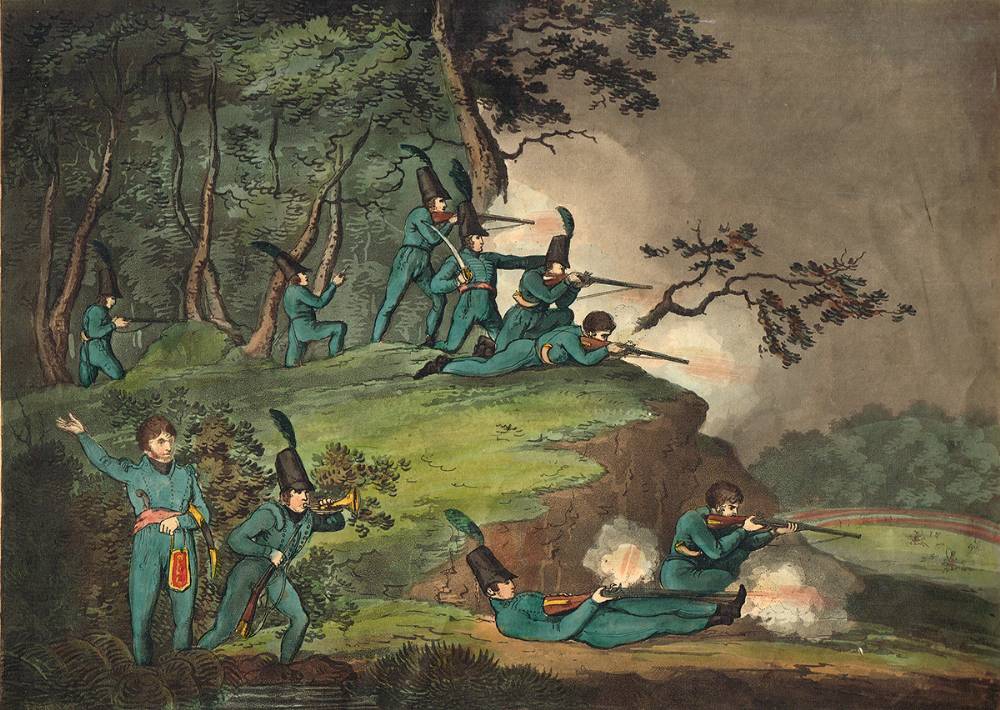 SHARP SHOOTERS IN AMBUSH by Thomas Rowlandson (1756-1827) at Whyte's Auctions