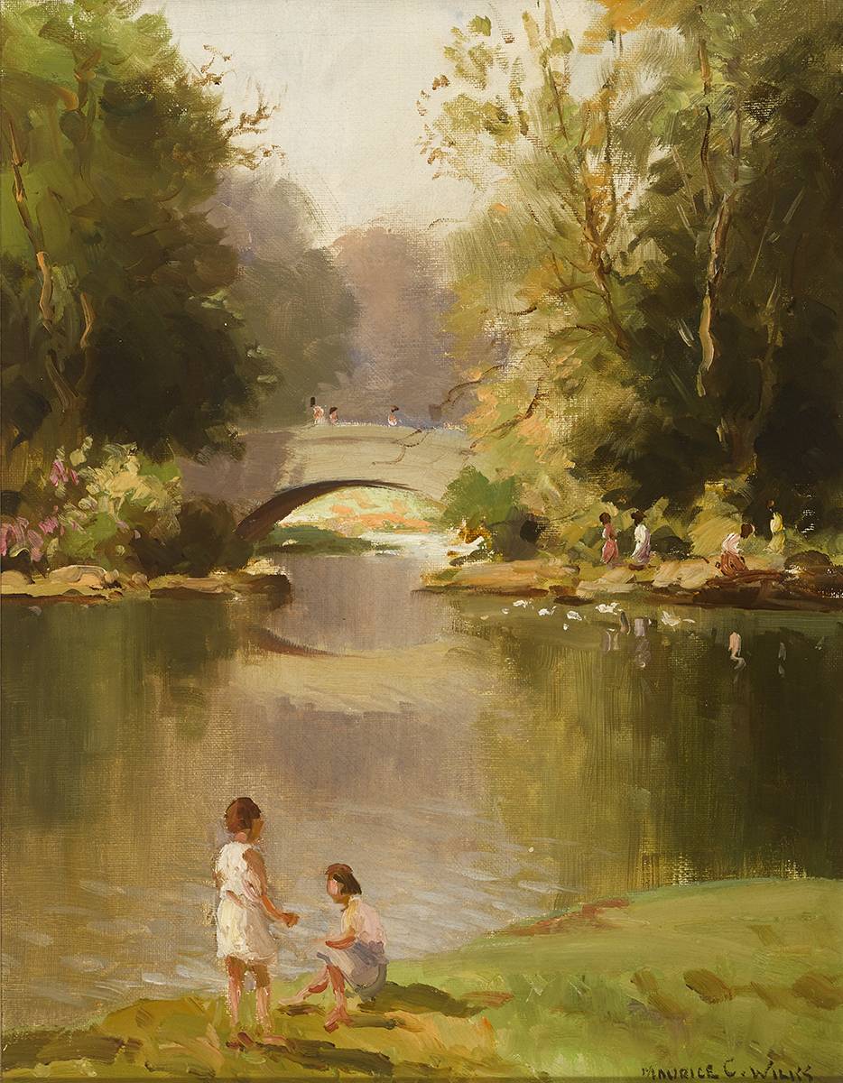 ST. STEPHEN'S GREEN, DUBLIN by Maurice Canning Wilks RUA ARHA (1910-1984) at Whyte's Auctions