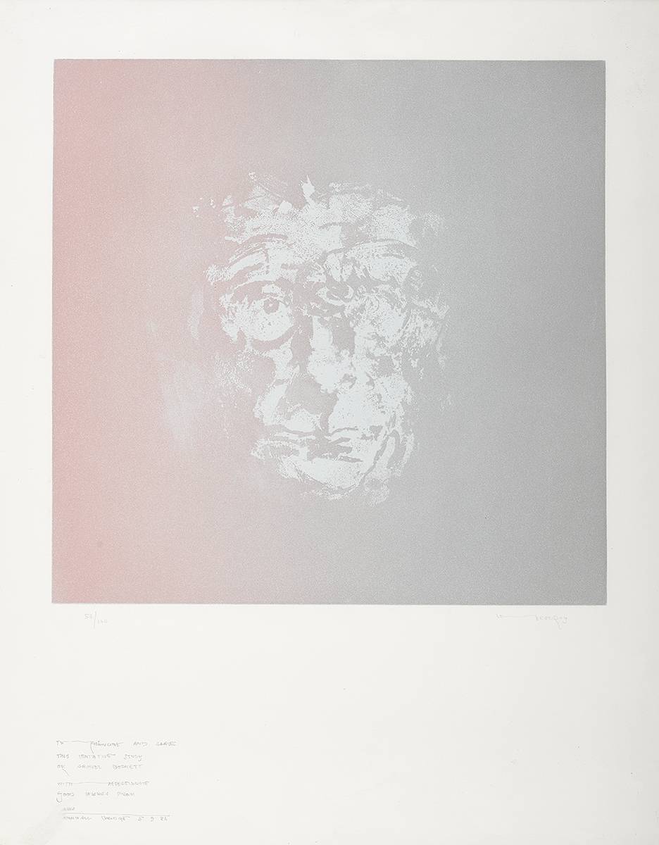 HEAD OF BECKETT, 1986 by Louis le Brocquy HRHA (1916-2012) at Whyte's Auctions