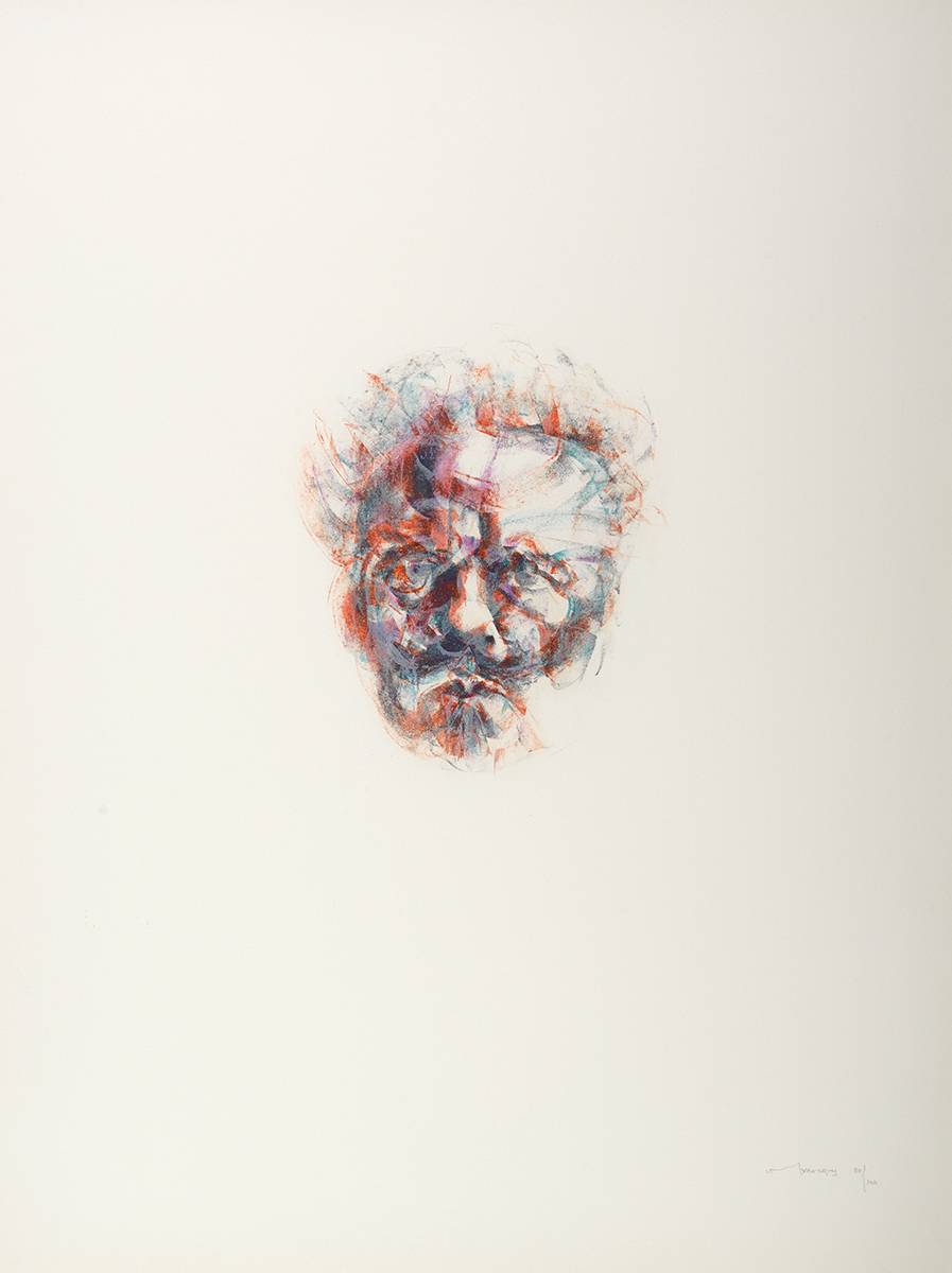 HEAD OF STRINDBERG, c. 1979/80 by Louis le Brocquy HRHA (1916-2012) at Whyte's Auctions
