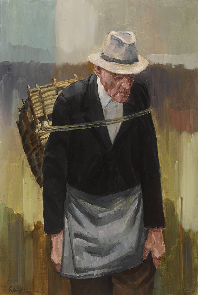 WORKING AT THE TURF, 1976 by Robert Taylor Carson HRUA (1919-2008) HRUA (1919-2008) at Whyte's Auctions