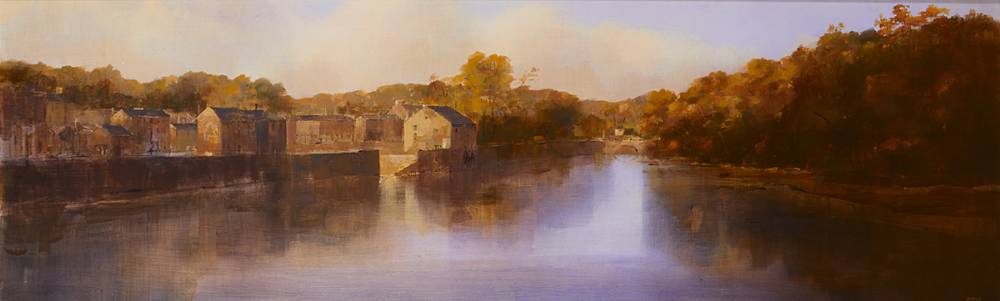 EARLY MORNING, RAMELTON, COUNTY DONEGAL,1996 by Martin Mooney (b.1960) at Whyte's Auctions