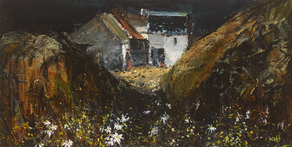 FARMYARD AT NIGHT by Kenneth Webb RWA FRSA RUA (b.1927) at Whyte's Auctions