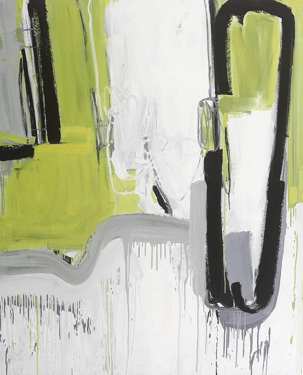UNTITLED (YELLOW EXPRESSION LK074) by Lisa Kowalski (American) at Whyte's Auctions