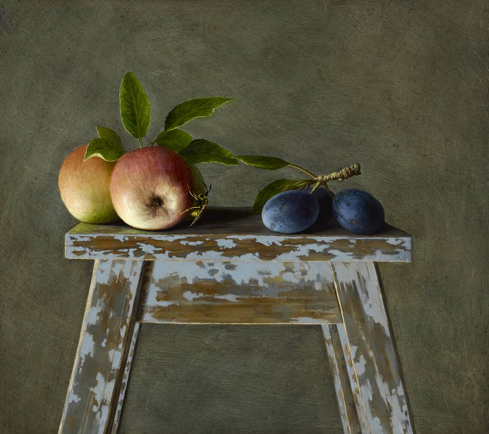 STILL LIFE WITH FRUIT by Stuart Morle (b.1960) at Whyte's Auctions