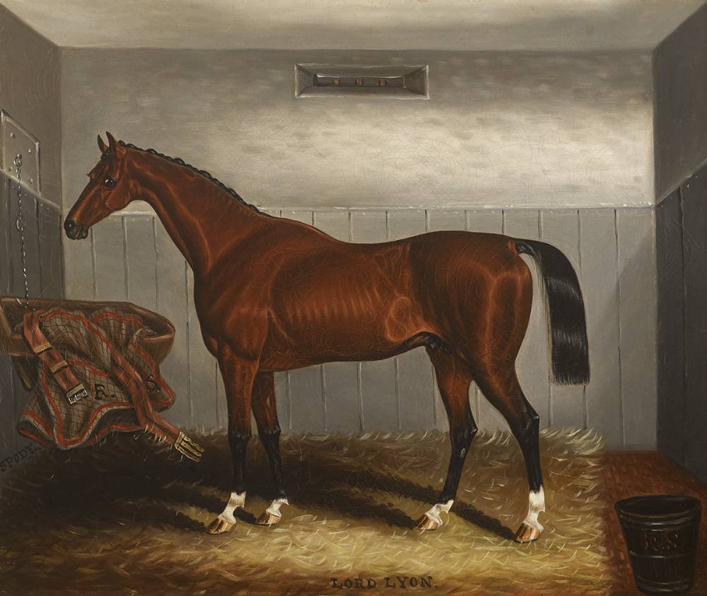 LORD LYON, A BAY COLT IN A STABLE by Samuel Spode (1798-1872) at Whyte's Auctions