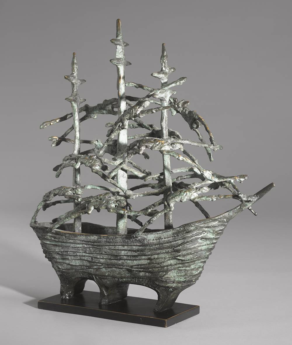 SMALL FAMINE SHIP by John Behan RHA (b.1938) at Whyte's Auctions