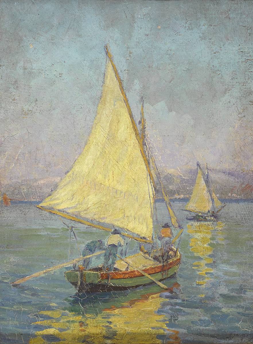 SAILING BOATS AT CHIOGGIA, VENICE by Grace Henry HRHA (1868-1953) at Whyte's Auctions