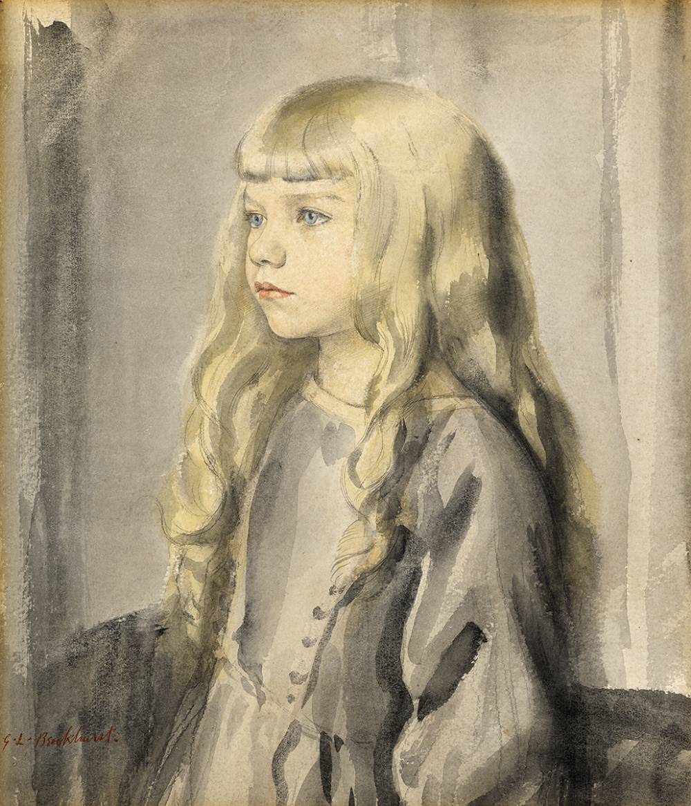 PORTRAIT OF BRENDA GOGARTY by Gerald Leslie Brockhurst RA (1890-1978) at Whyte's Auctions