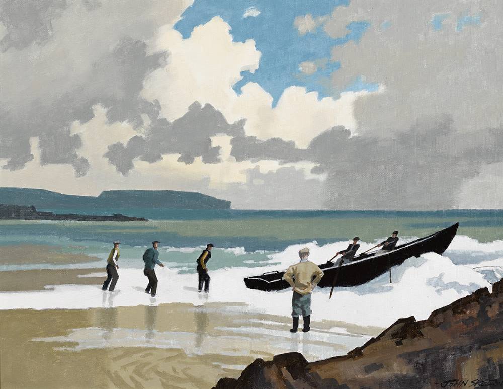 SHORE SCENE, COUNTY KERRY by John Skelton sold for �2,800 at Whyte's Auctions