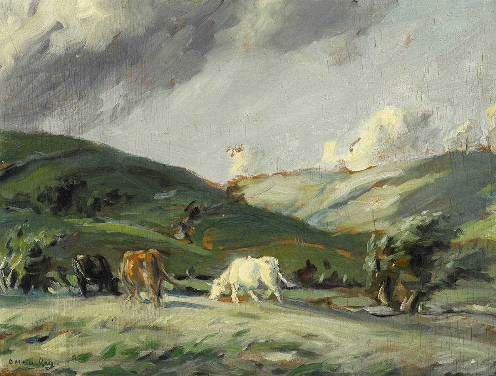 CATTLE IN A LANDSCAPE by Charles J. McAuley RUA ARSA (1910-1999) RUA ARSA (1910-1999) at Whyte's Auctions