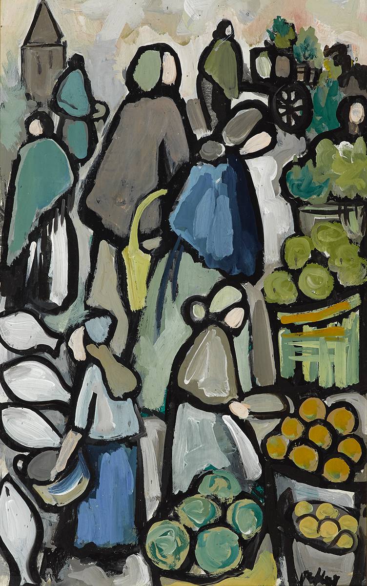 FRUIT MARKET by Markey Robinson (1918-1999) at Whyte's Auctions