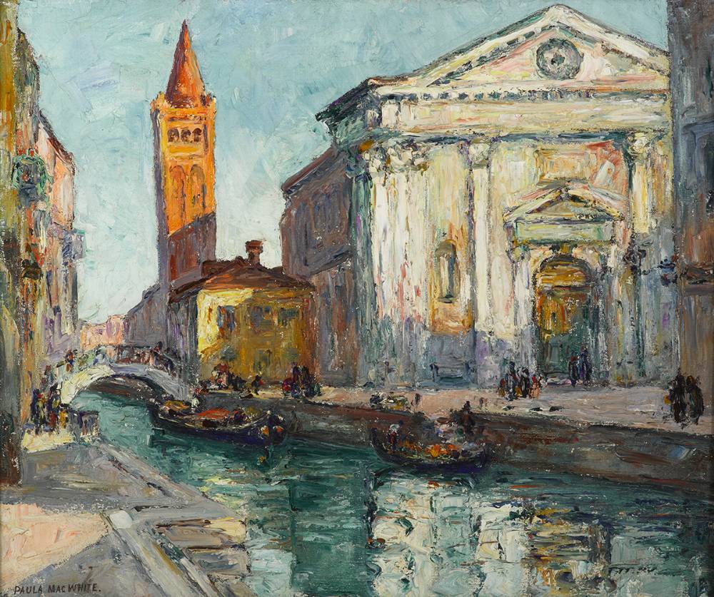 THE CHURCH OF SAINT BARNABA, VENICE by Paula MacWhite (1896 - 1981) at Whyte's Auctions