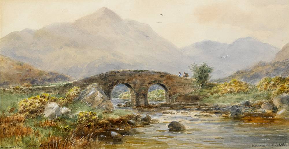GLANMORE RIVER, DERREEN, COUNTY KERRY and KILLARY BAY, CONNEMARA by Alexander Williams RHA (1846-1930) at Whyte's Auctions