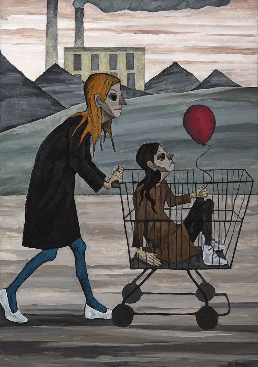 TROLLEY AND RED BALLOON, 2003 by Eddie Mooney HRHA HRHA at Whyte's Auctions