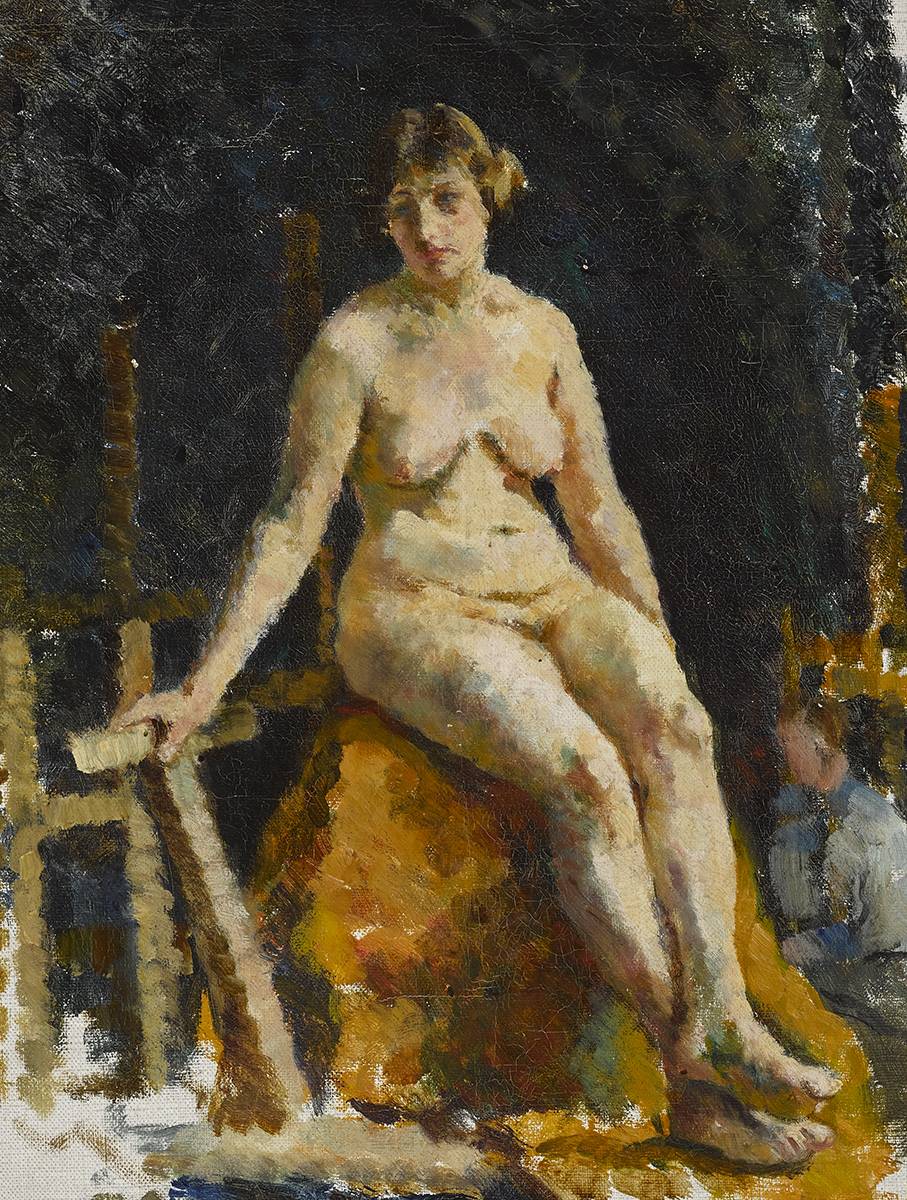 SEATED NUDE by Mainie Jellett sold for �5,000 at Whyte's Auctions