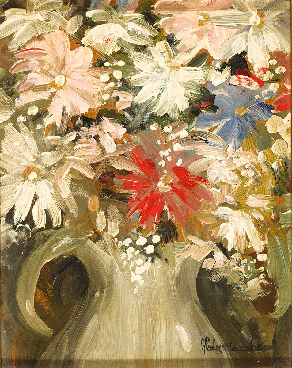 FLOWERS IN JUG by Gladys Maccabe MBE HRUA ROI FRSA (1918-2018) MBE HRUA ROI FRSA (1918-2018) at Whyte's Auctions