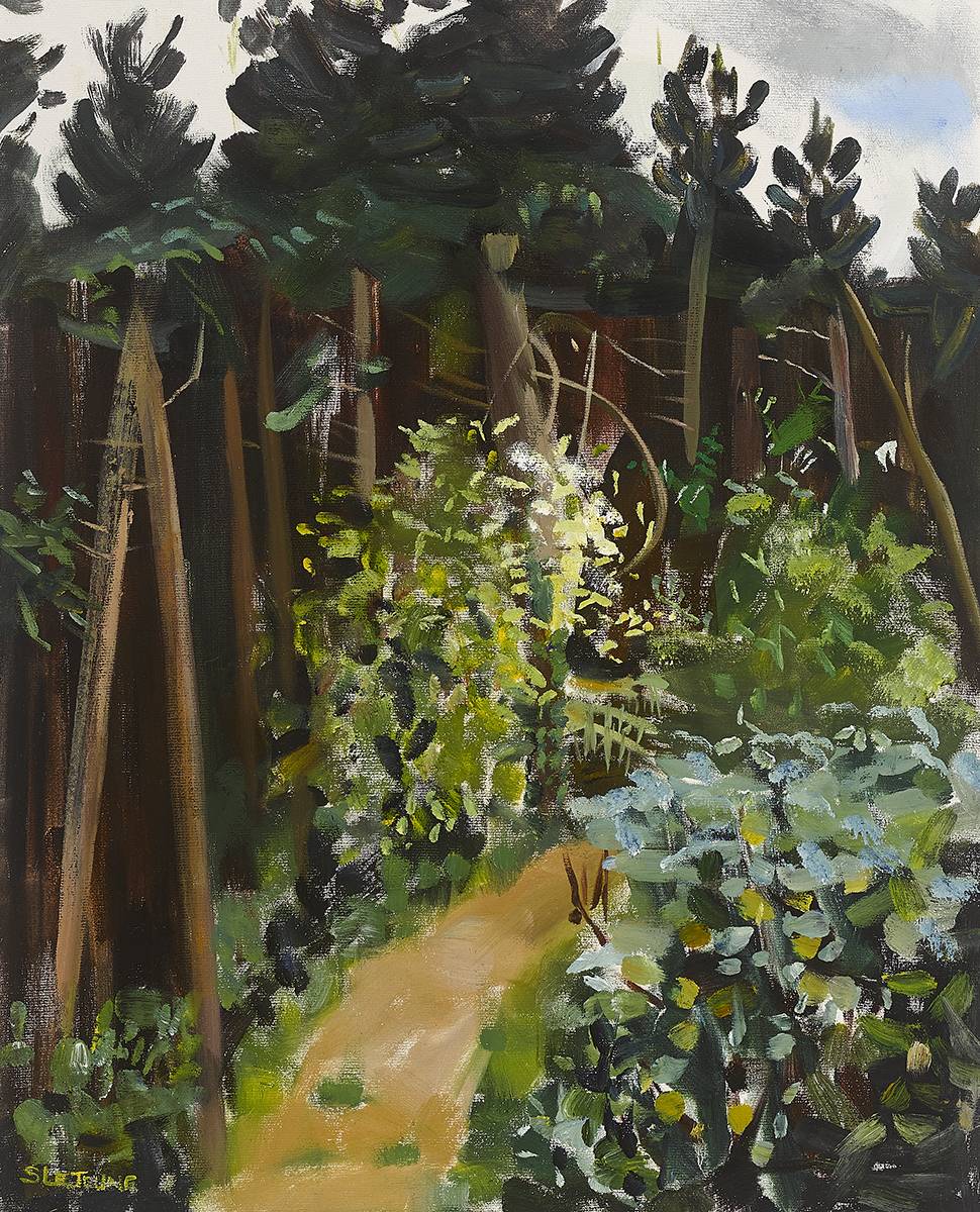 BELLEVUE WOODS, COUNTY WICKLOW, 1990 by Sarah le Jeune sold for �360 at Whyte's Auctions