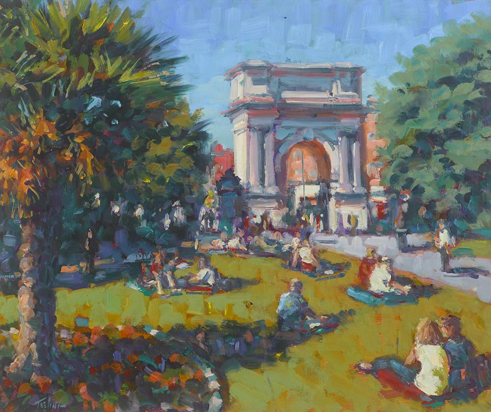 ST. STEPHEN'S GREEN, DUBLIN by Norman Teeling sold for �950 at Whyte's Auctions