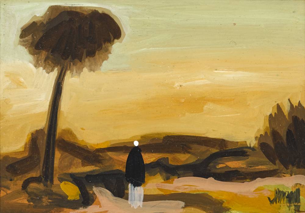 FIGURE IN A LANDSCAPE by Markey Robinson (1918-1999) at Whyte's Auctions