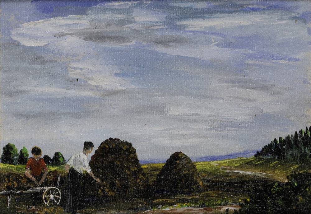 DAY OUT ON THE BOG and COTTAGE [A PAIR] by Terry de Valera sold for �270 at Whyte's Auctions