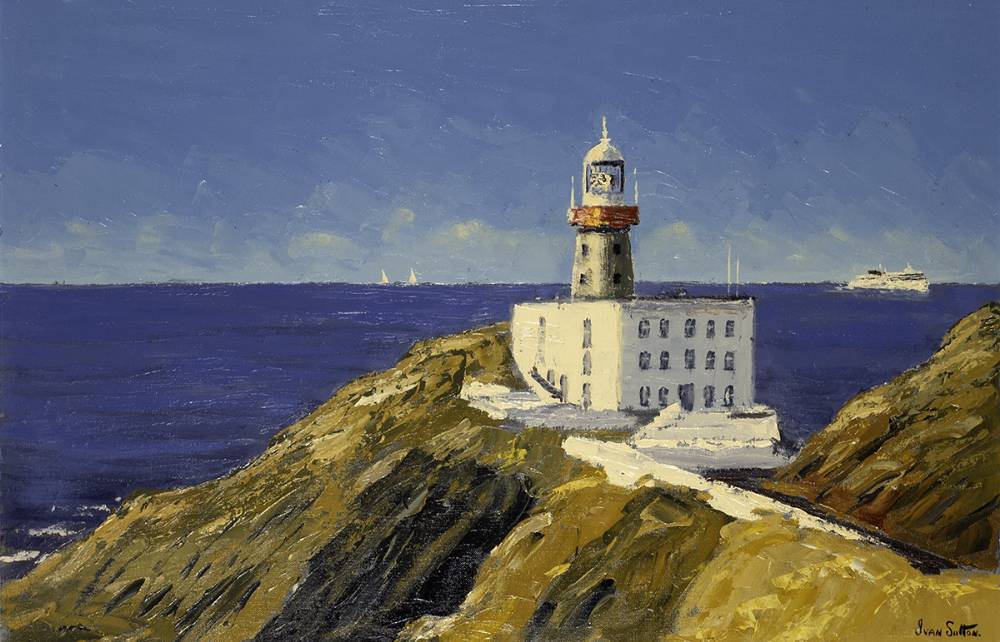 BAILEY LIGHTHOUSE, HOWTH HEAD, COUNTY DUBLIN by Ivan Sutton (b.1944) at Whyte's Auctions
