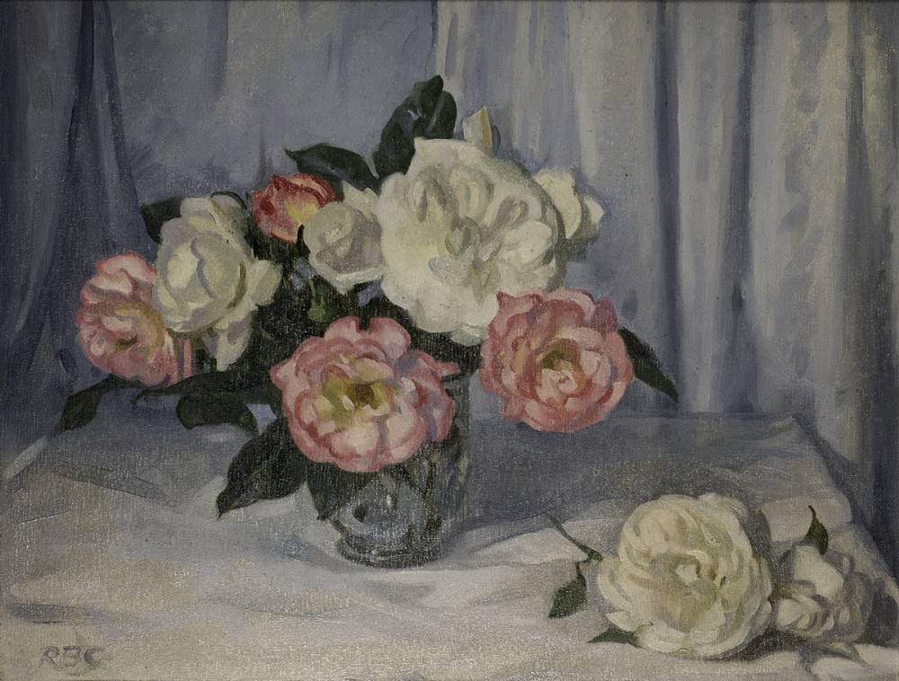 PINK AND WHITE ROSES by Rosaleen Brigid Ganly sold for �400 at Whyte's Auctions