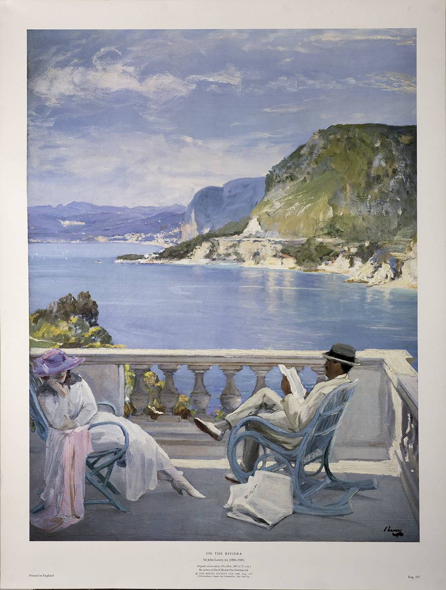 ON THE RIVIERA by Sir John Lavery RA RSA RHA (1856-1941) at Whyte's Auctions