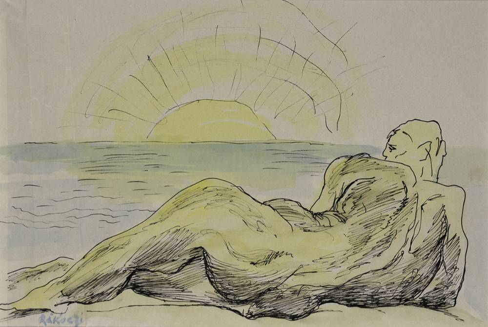 RECLINING MALE FIGURE by Basil Ivan R�k�czi (1908-1979) at Whyte's Auctions