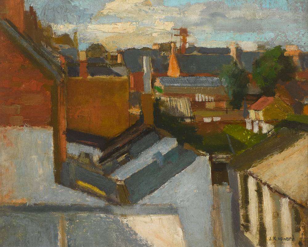 ROOFTOPS by Ken Howard sold for 1,400 at Whyte's Auctions