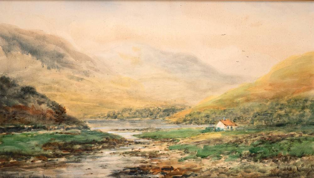 NEAR LEENANE, KILLARY BAY (A FISHERMAN'S COTTAGE) by Alexander Williams RHA (1846-1930) at Whyte's Auctions