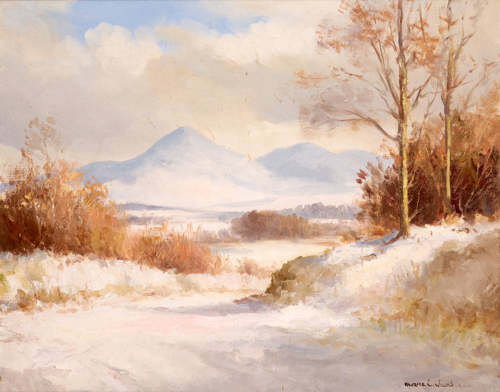 WINTER, NEAR TOLLYMORE PARK, COUNTY DOWN by Maurice Canning Wilks RUA ARHA (1910-1984) at Whyte's Auctions